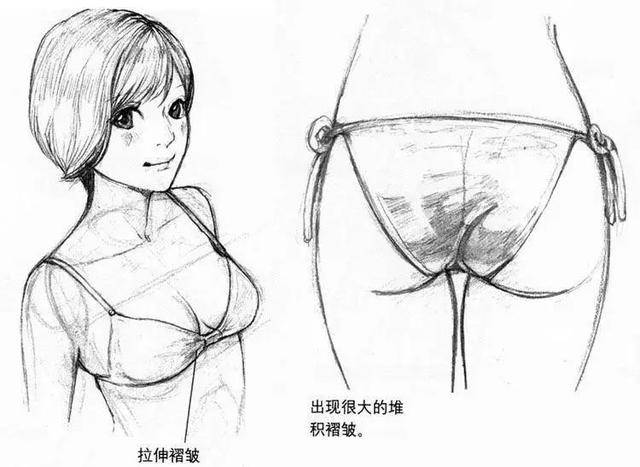 二次元女生泳衣怎么画?动漫