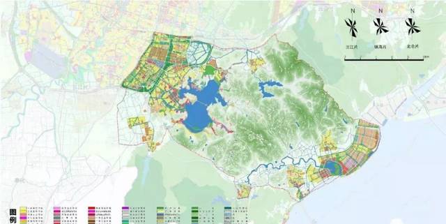 东钱湖土地性质规划图-2019年鄞州推地手册