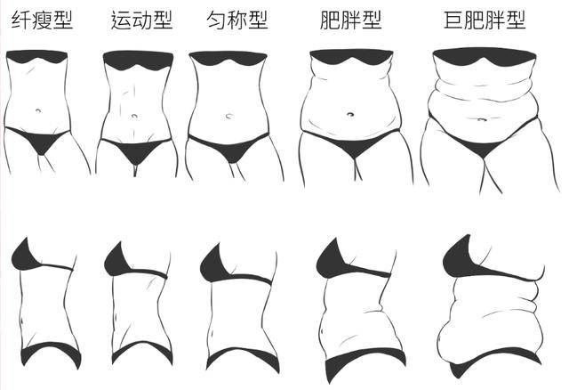 整理了一些关于如何绘画腰部的教程给大家,各种女性腰型的绘画技巧