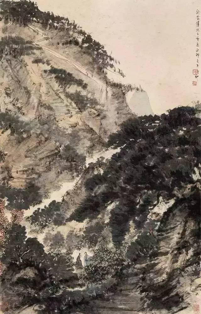 纪人民大会堂的巨幅山水画《江山如此多娇》作者——傅抱石