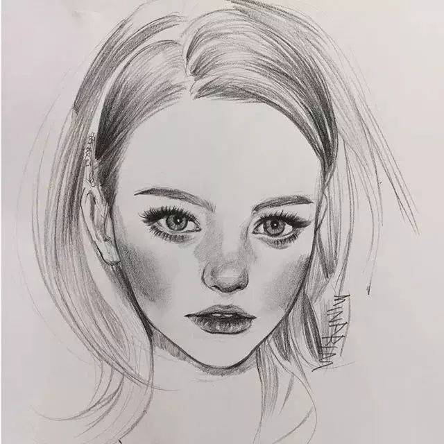 酷爱这些速写风的素描插画,同一根铅笔,画出了素描简洁明朗的美