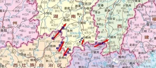 【知识拓展】如何从地理上区分南岭,五岭,岭南,两广,华南?