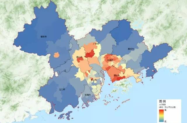 珠三角都市圈的形成及人口分布,流动分析