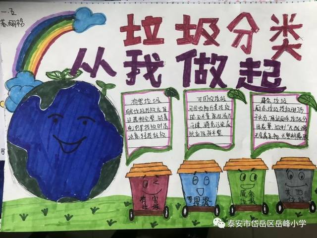 【环保卫士】岳峰小学:垃圾分类我先行,争做环保小先锋