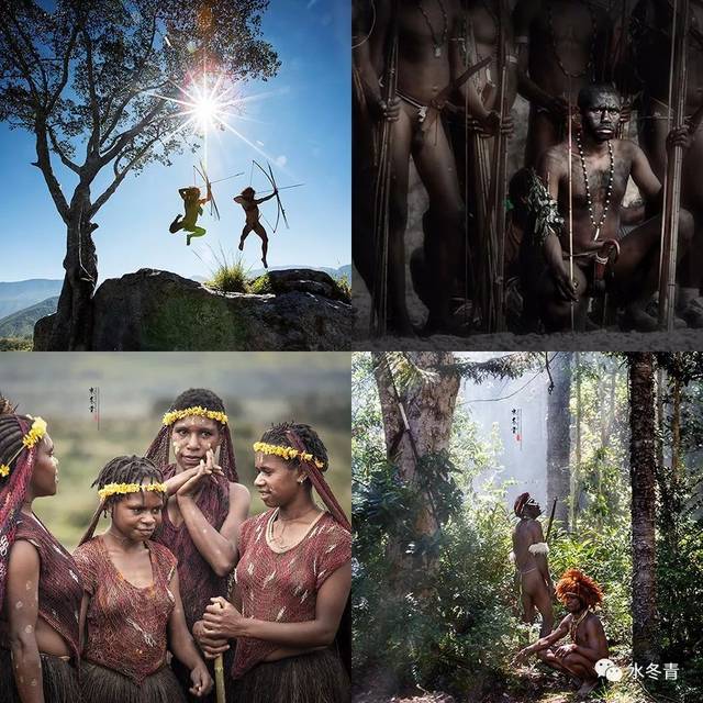 印尼巴布亚或巴布亚新几内亚原始部落 原始部落人文摄影团