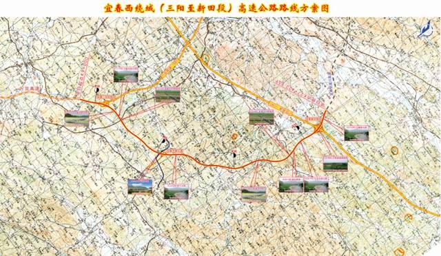 宜春至遂川高速公路线路走向图 手机横过来看哦 ▼