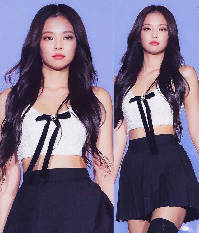 blackpink金智妮jennie最爱露出小蛮腰,舞台上发光,颜值甜美