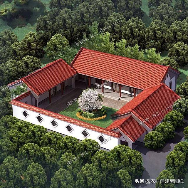 一层农村三合院,7套户型,农村有地一定要建一套