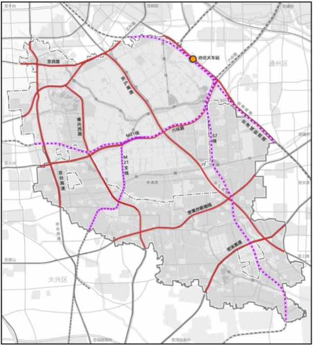 亦庄依托区域快线s7线,m17线和m21线,与京津冀,雄安新区,北京首都国际