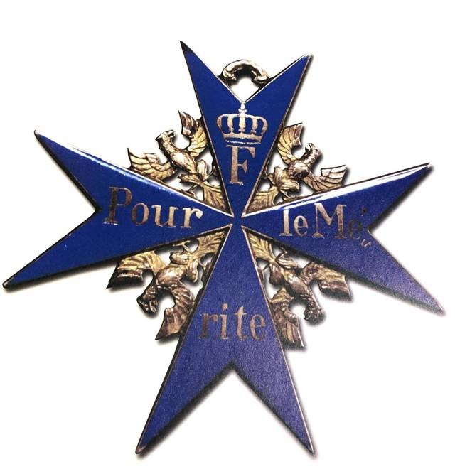 鹰颈上的珍宝: 只授予高级军官的蓝马克斯勋章,德意志