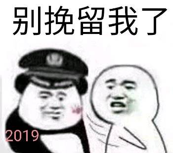 表情包:再见2019,2020快乐