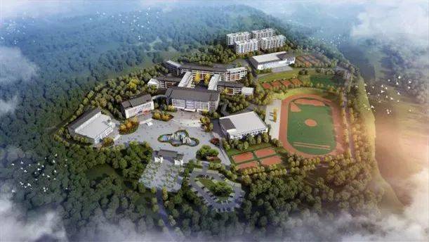 建水县临安高级中学鸟瞰效果图 △红河县高级中学鸟瞰效果图