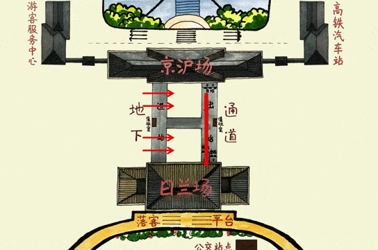 打开这份手绘地图,你就是玩转曲阜东站最靓的仔