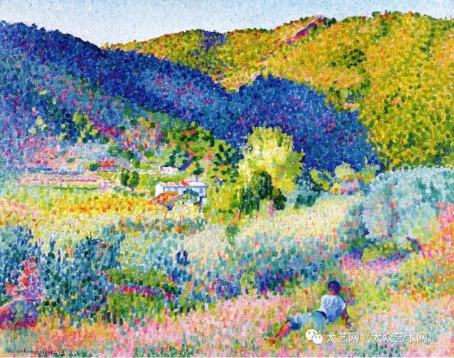 法国后印象点彩派画家 henri-edmond cross 前后时代绘画作品