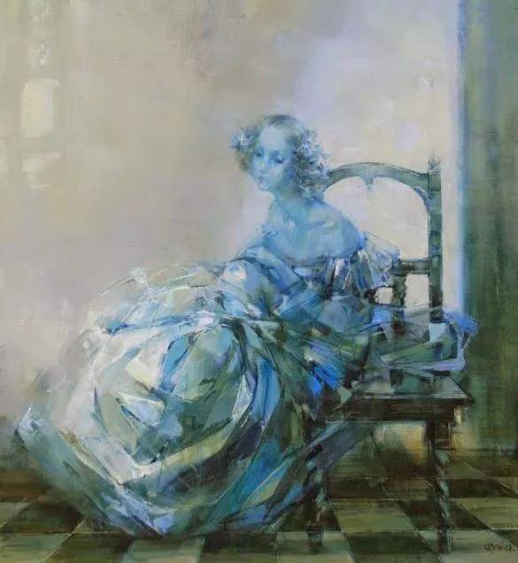 绽放的色彩,俄罗斯女画家安娜·斯卡菲娜的油画