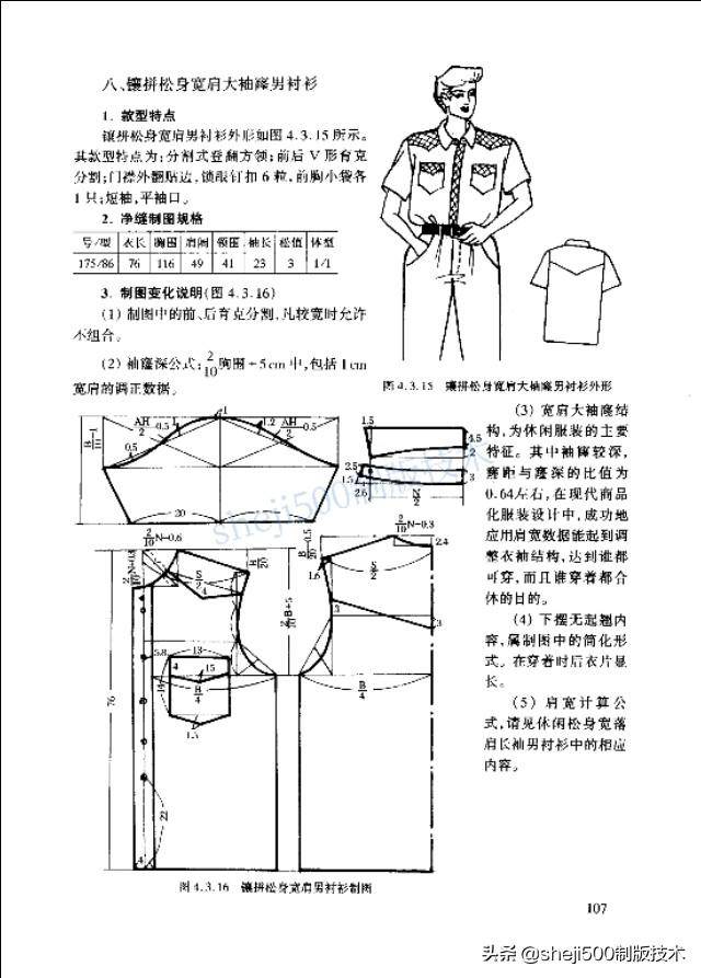 男衬衫制图与缝制全解,想学习衬衣赶紧收藏起来吧!