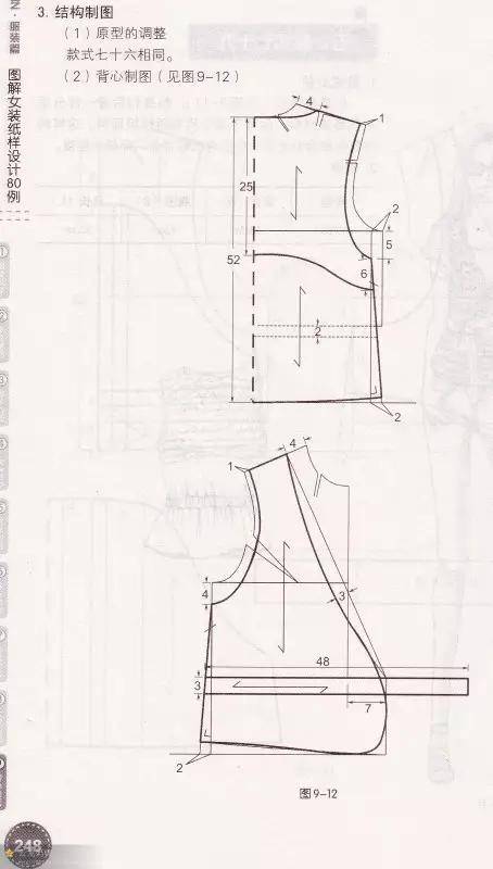 图纸集 6款女士背心的纸样设计
