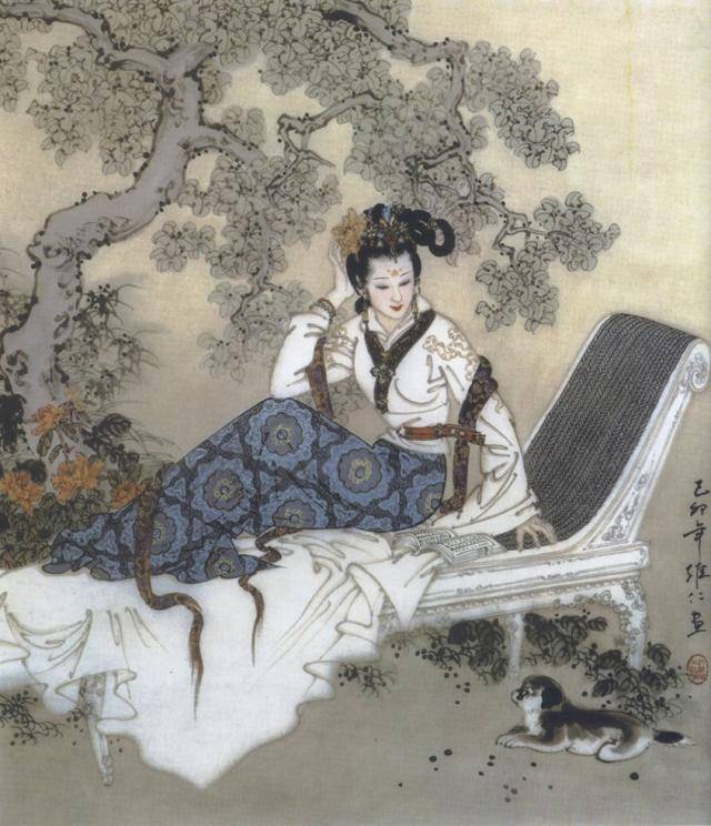 项维仁工笔仕女画欣赏