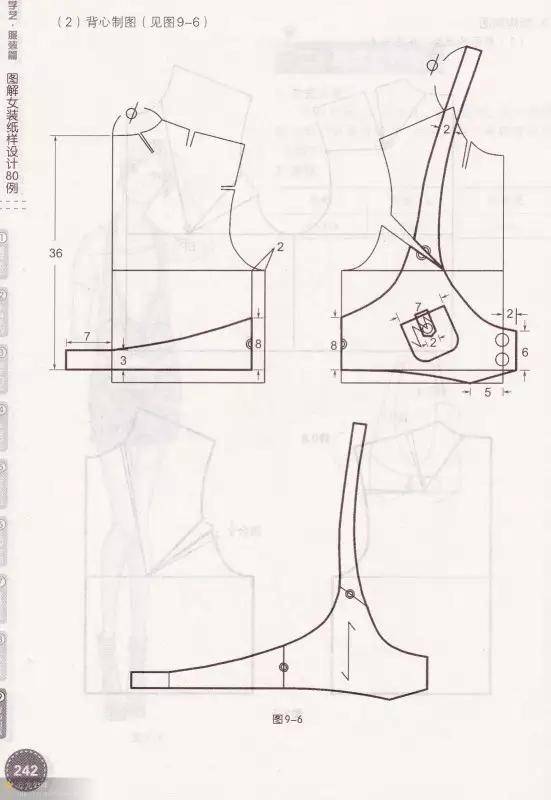 图纸集 | 6款女士背心的纸样设计