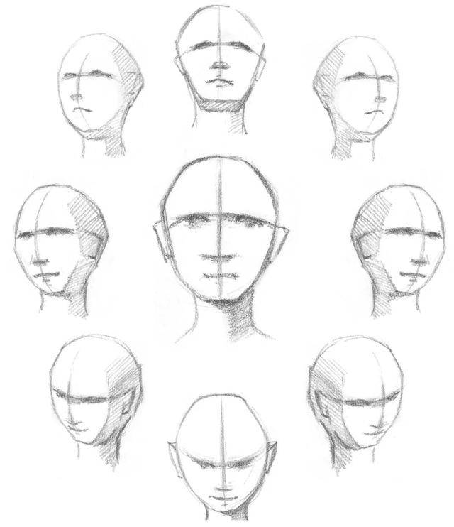 零基础素描教程分步骤讲解头部比例和五官画法简单易学收藏