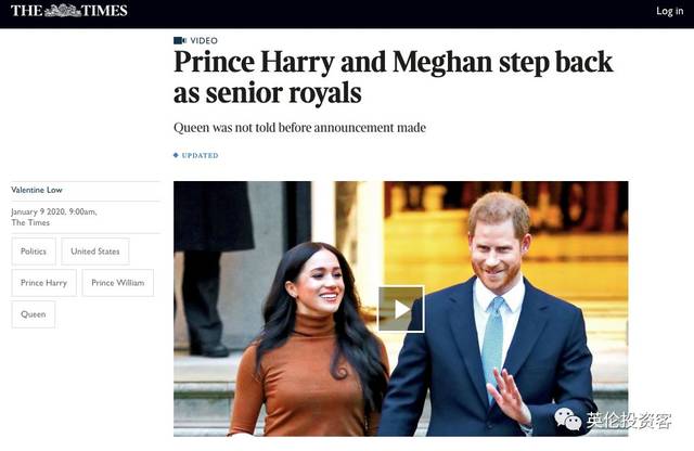 就在哈里王子夫妇发表声明宣布退出皇室的90分钟后,英国皇室也发表了