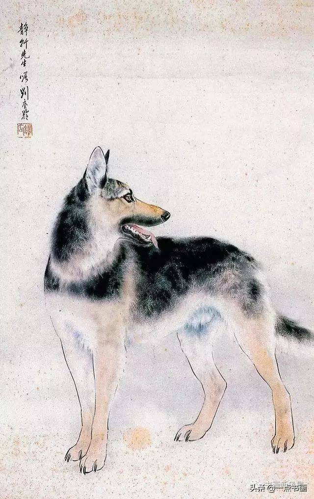 刘奎龄画狗