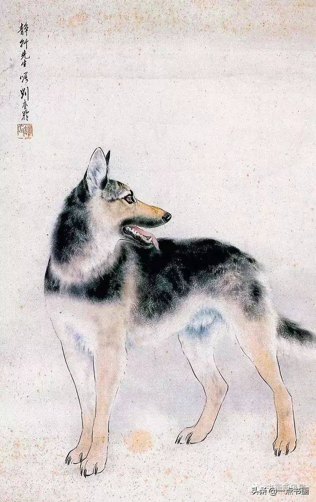 刘继卣画狗 刘继卣(1918—1983),杰出的中国画家,新中国连环画奠基人