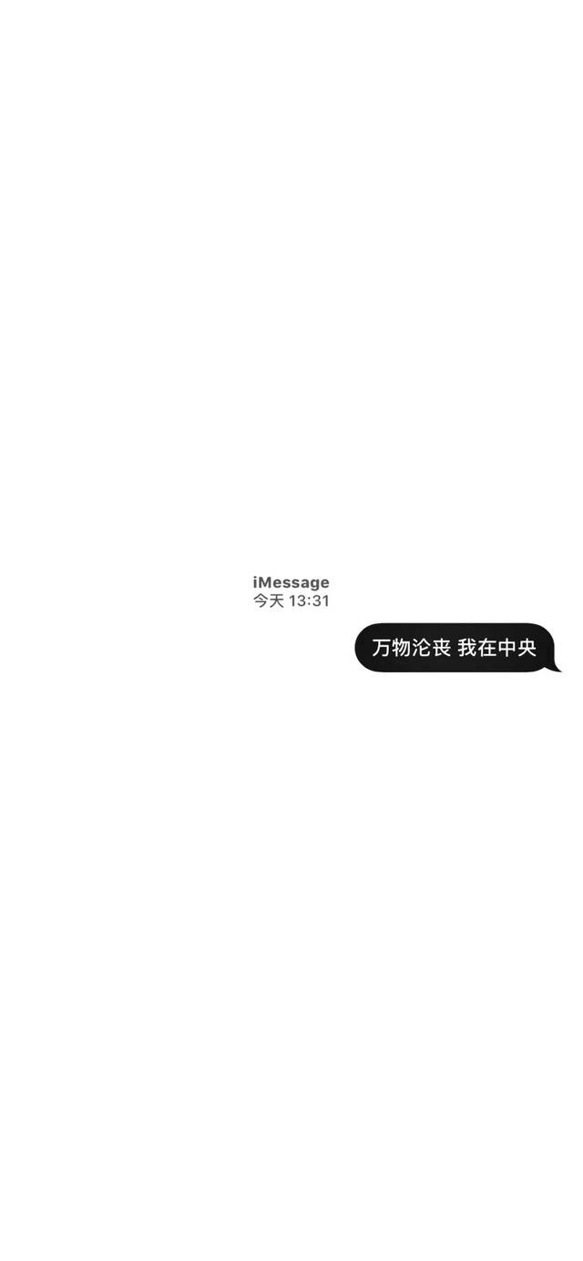 imessage文字壁纸丨听所有人的话,做自己的决定