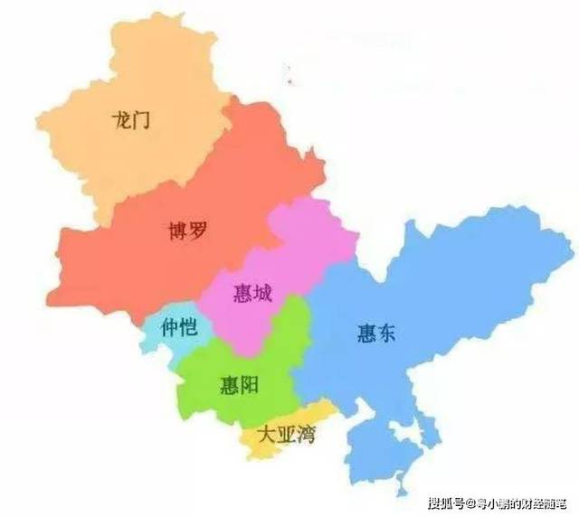 惠州区域图