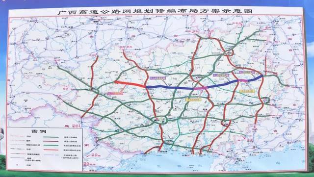 贺巴高速公路(忻城段)路线示意图(部分)