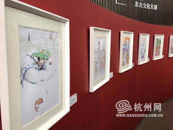 杭州市第八届青少年西湖明信片大赛获奖作品展开展