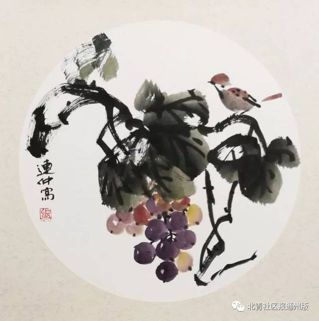 【运河画苑】读张连仲写意花鸟鱼画,怎能让人不爱!