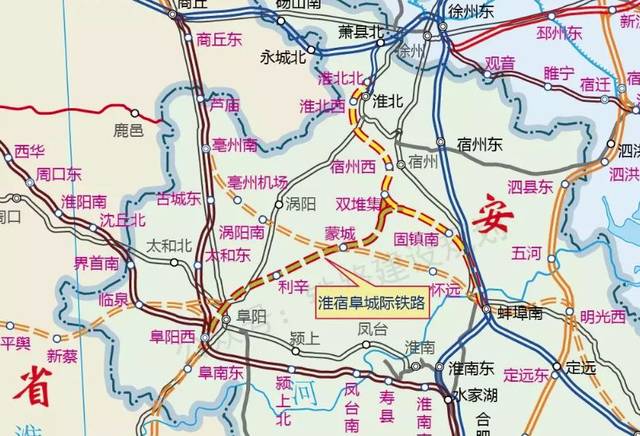 阜阳第三条高铁 阜阳至淮滨高速公路安徽段 全线位于阜阳市境内 根据图片