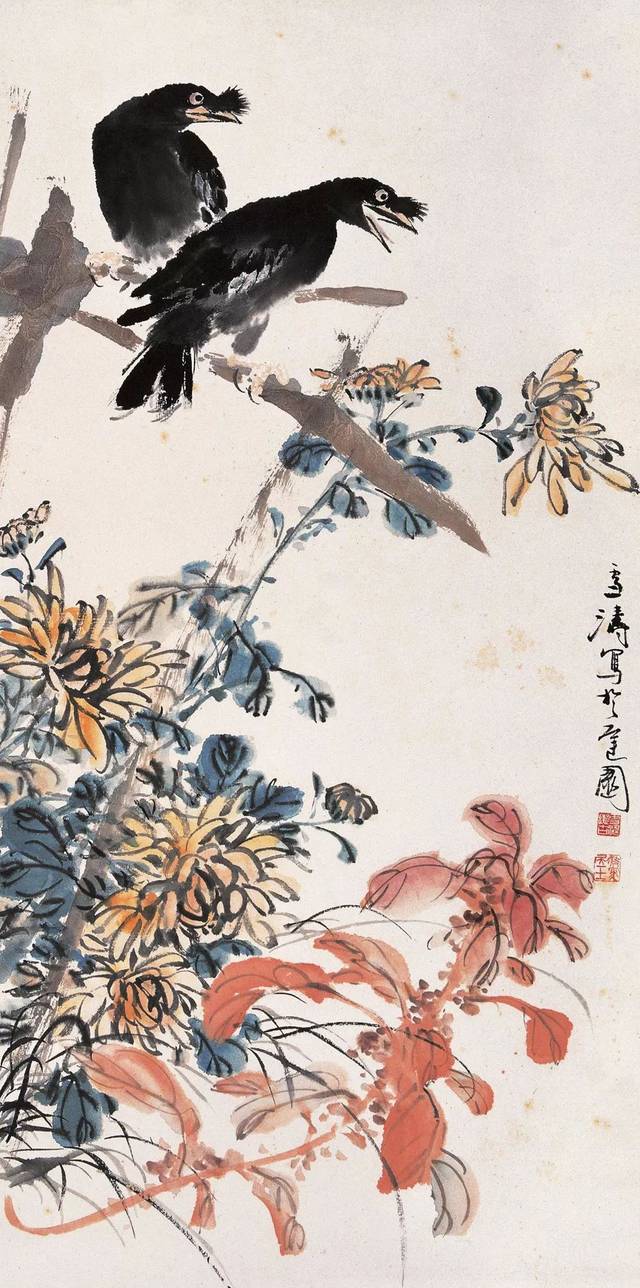 王莹没骨花鸟画教程:牵牛花(1-3,王雪涛小写意花鸟,鲜活多姿,情趣