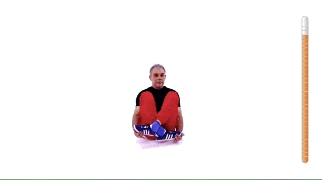 09 动作9 ▲ 动图来自跑步学院 pose tv 会员计划 · 双腿完全打开