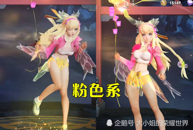 王者荣耀:玩家自制娜可露露晚萤星元皮肤,布料少了显得腿特别长!