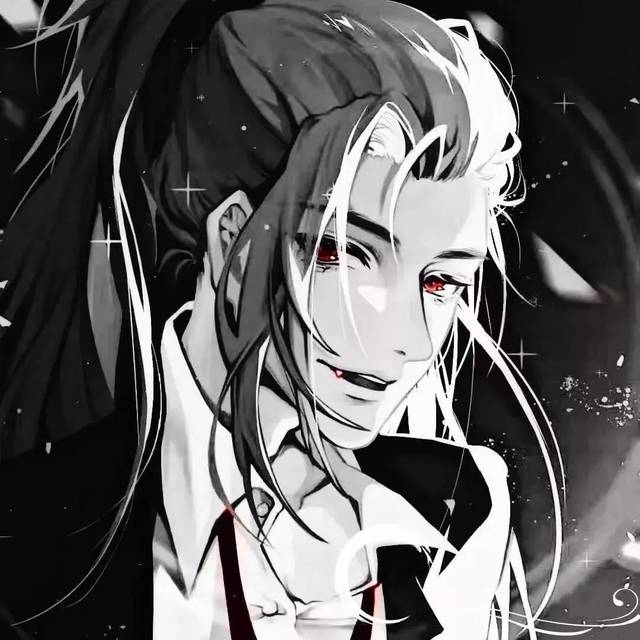 丧头像|男女头像,黑白红眼调色头