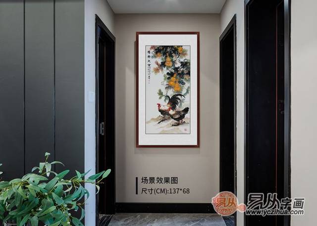 这么吉利的玄关艺术挂画,你家也应该挂一幅