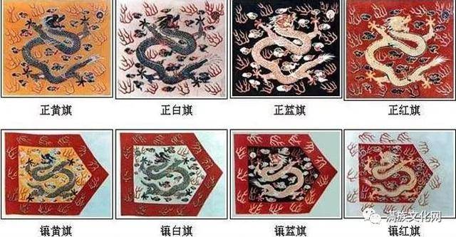 这是八旗,可以算是满族比较早的的族旗.