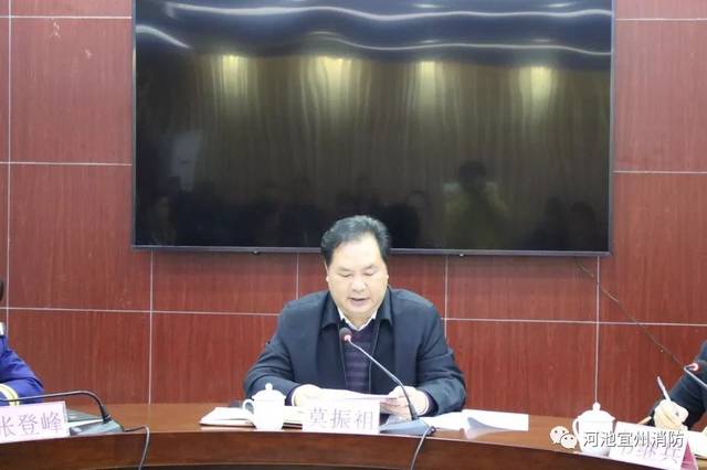 河池市委常委,政法委书记莫振祖带队深入宜州区开展河池市安全生产和