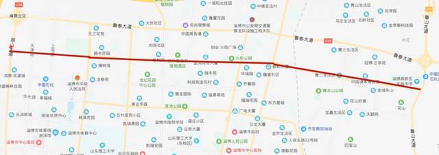 淄博中润大道原山大道鲁山大道即将改造全长15km