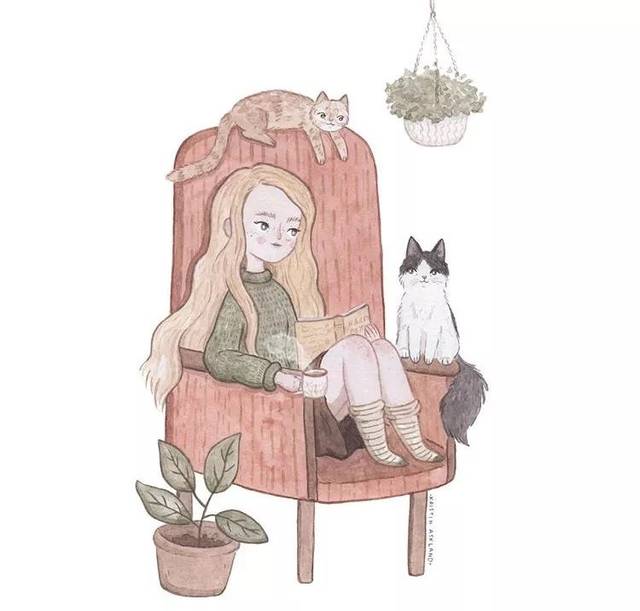 挪威画家笔下的唯美日常——像猫咪一样温柔地生活