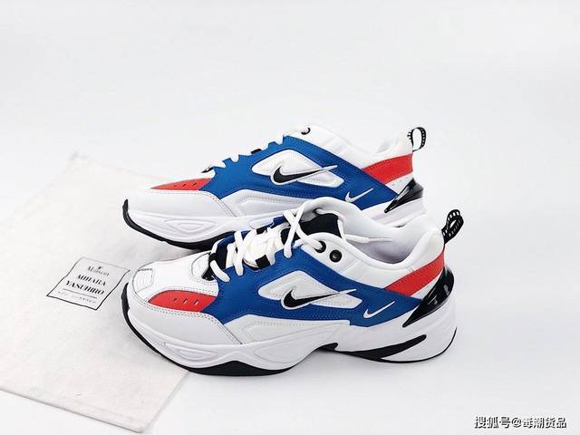 nike m2k 白蓝红 老爹鞋!