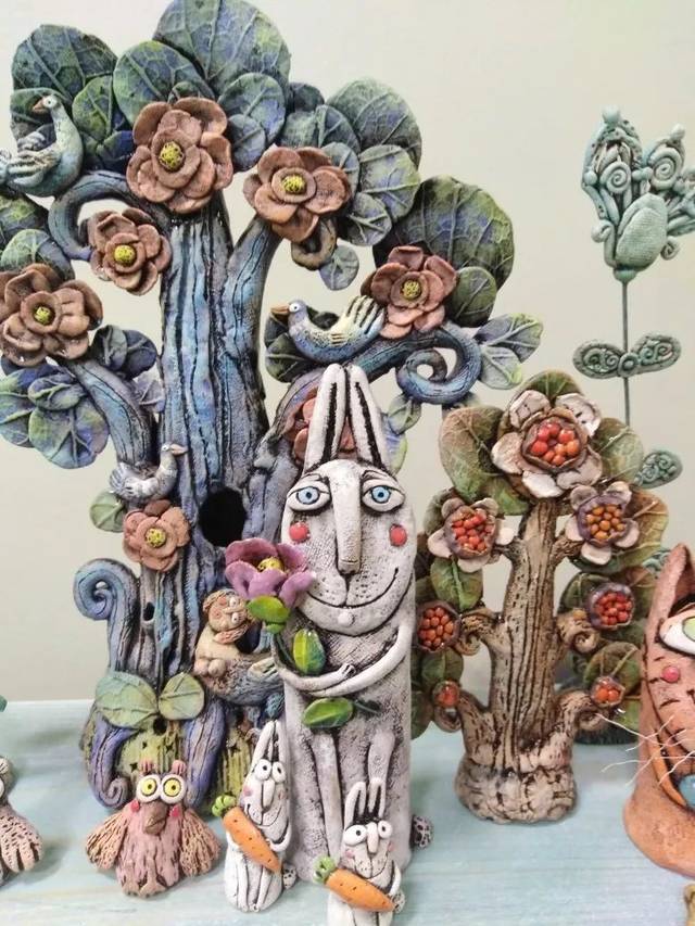 艺术家elena trifonova粘土作品欣赏