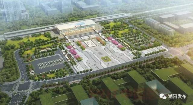 潮阳谷饶高铁站广场设计图,在这.