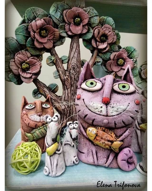 艺术家elena trifonova粘土作品欣赏