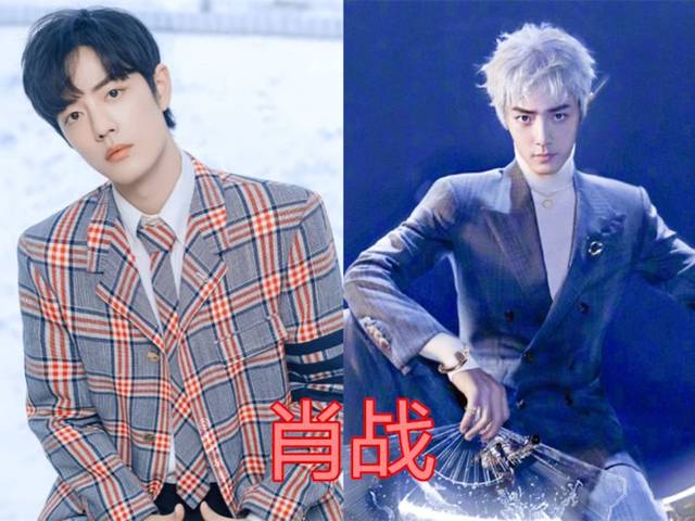 当红男星的白发造型哪家强肖战漫画风王一博我的精灵王子