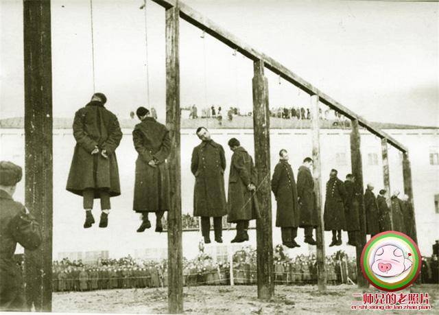 二师兄的老照片:德国战犯被集体绞刑全过程,善恶到头终有报