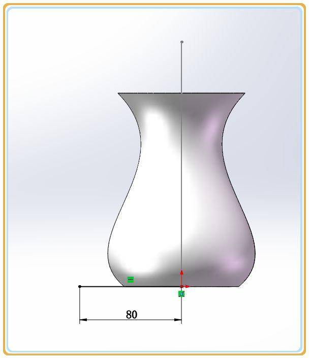 solidworks图文教程画一个带菱形格子的花瓶(步骤详细