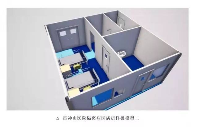 中建深装两个小时完成雷神山医院隔离病区首个完整病房样板